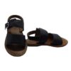 Sandalo in pelle con fibbia