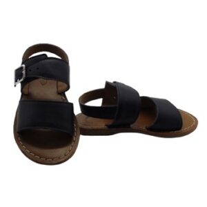 Sandalo in pelle con fibbia