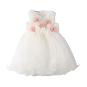 Vestito con corpino con roselline