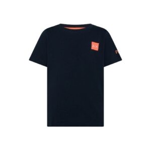T-shirt mezza manica con stampa logo fluo