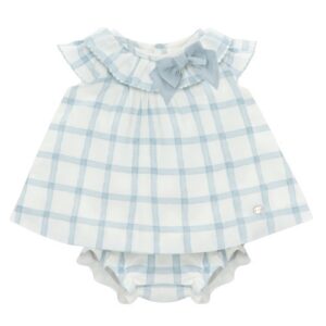 Vestito con coulotte a quadri