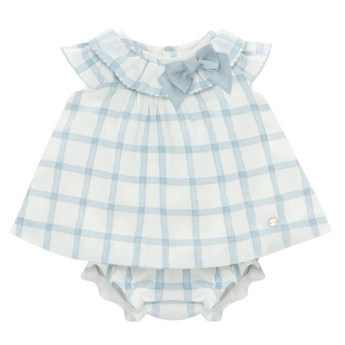 Vestito con coulotte a quadri