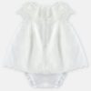 Vestito con colletto ricamato e coulotte