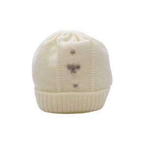 Cappellino con ricamo fiocco e pois