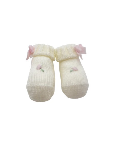 Scarpine con tulipani e fiocco