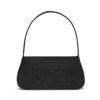 Borsa in tessuto tecnico con logo ricamato a rilievo
