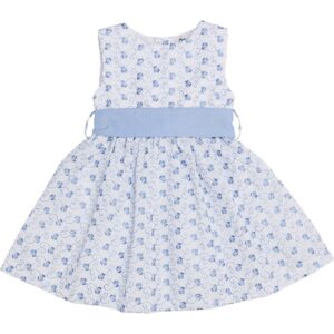 Vestito con ricami e cintura