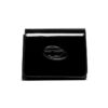 Borsa in vernice lucida con logo oval d sulla patta