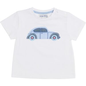 T-shirt mezza manica con macchinina