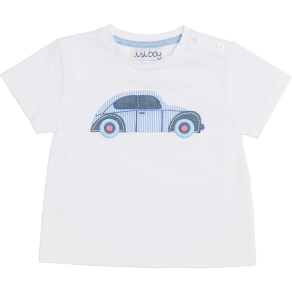 T-shirt mezza manica con macchinina