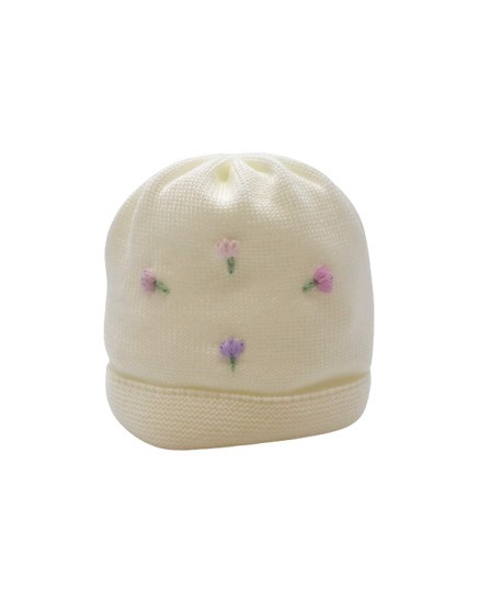 Cappellino con fiorellini