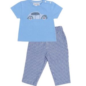 Completo t-shirt con pantalone a righe