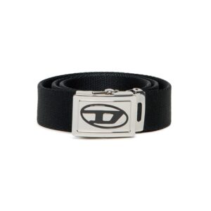 Cintura in tela con logo oval d