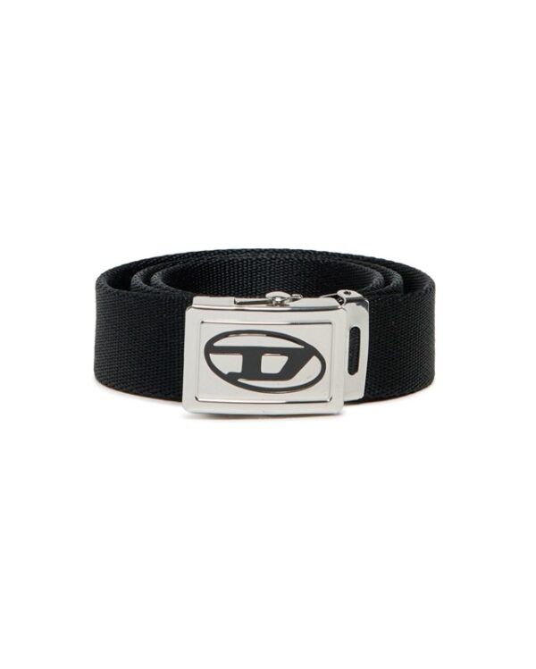 Cintura in tela con logo oval d