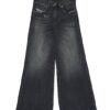 Pantalone denim a zampa