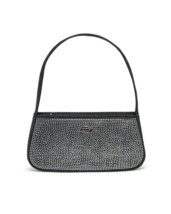 Borsa in denim con strass