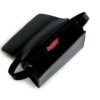Borsa in vernice lucida con logo oval d sulla patta