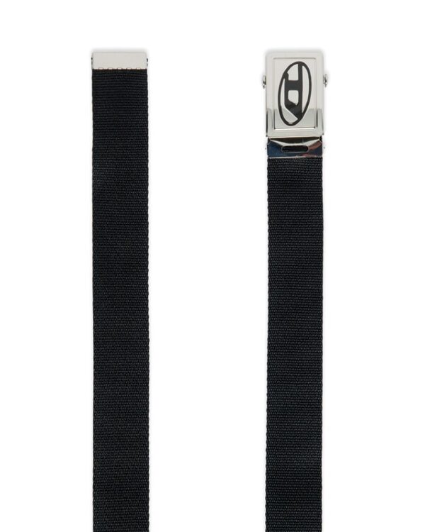 Cintura in tela con logo oval d