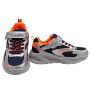 Scarpa ginnica con finti lacci e velcro con led