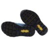 Sneaker bassa in camoscio e tessuto con velcro e lacci