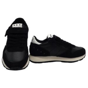 Sneaker bassa in camoscio e tessuto con velcro e lacci