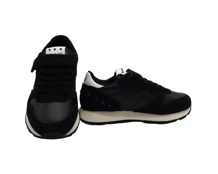 Sneaker bassa in camoscio e tessuto con velcro e lacci