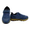 Sneaker bassa in camoscio e tessuto con velcro e lacci