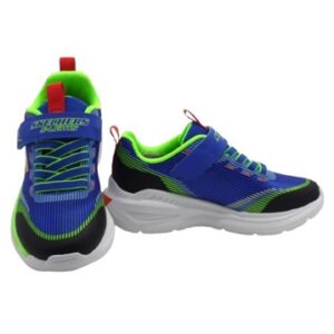 Scarpa ginnica con finti lacci e velcro con led