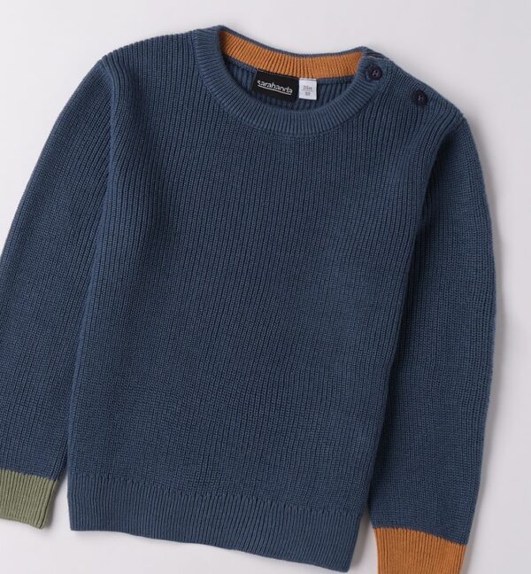 Maglione con dettagli a contrasto