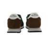 Sneaker bassa in camoscio e tessuto con velcro e lacci