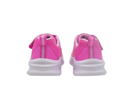 Scarpa ginnica con finti lacci e velcro con led