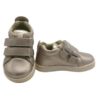 Sneaker primo passo in pelle con doppio velcro