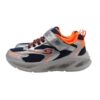 Scarpa ginnica con finti lacci e velcro con led