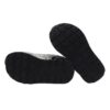 Sneaker bassa in camoscio e glitter con doppio velcro