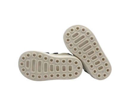 Sneaker primo passo in pelle e camoscio con doppio velcro