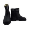 Stivaletto in pelle con borchie e zip