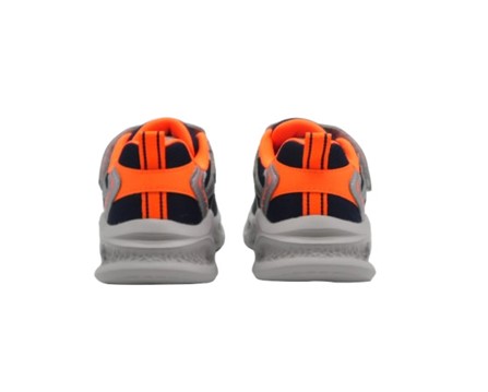 Scarpa ginnica con finti lacci e velcro con led