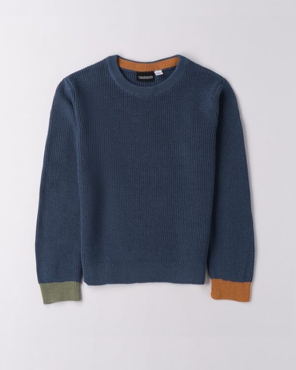 Maglione con dettagli a contrasto