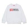 Felpa girocollo con logo diesel denim division