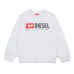 Felpa girocollo con logo diesel denim division
