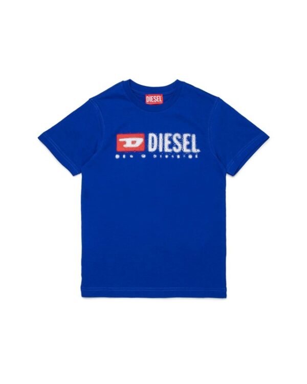 T-shirt in jersey con logo diesel denim division