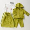 Completo felpa, pantalone, t-shirt e sacca