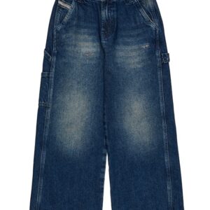Pantalone in denim modello work effetto sporco