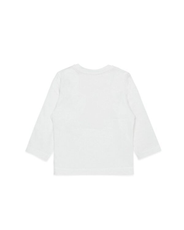 T-shirt manica lunga in jersey con maxi logo oval d
