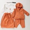 Completo felpa, pantalone, t-shirt e sacca