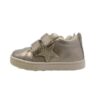 Sneaker primo passo in pelle con doppio velcro