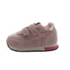 Sneaker bassa in camoscio e velluto con doppio velcro
