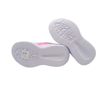 Scarpa ginnica con finti lacci e velcro con led
