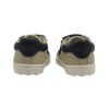 Sneaker primo passo in pelle e camoscio con doppio velcro