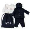 Completo felpa, pantalone, t-shirt e sacca